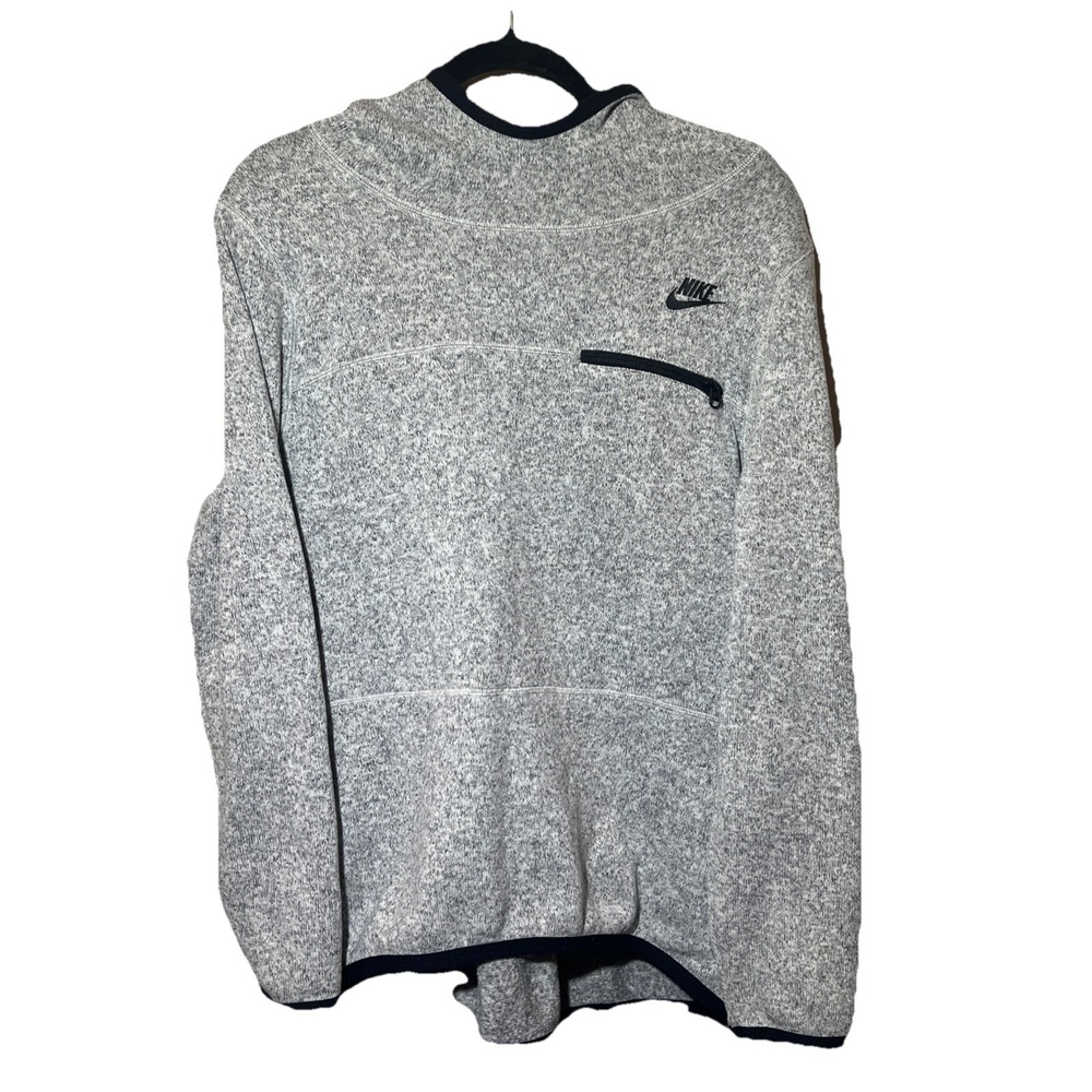NIKE Sportswear Summit Pullover Hoodie Women L Athleisure Outdoor Heather Gray